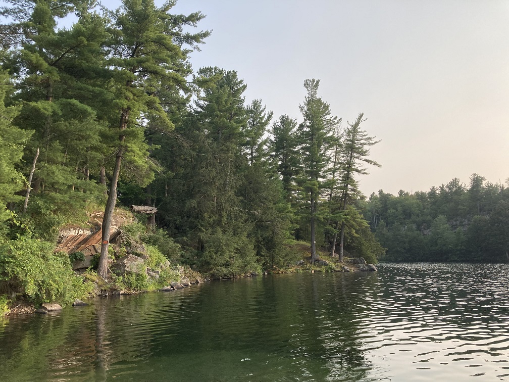 the lake near the boat launch